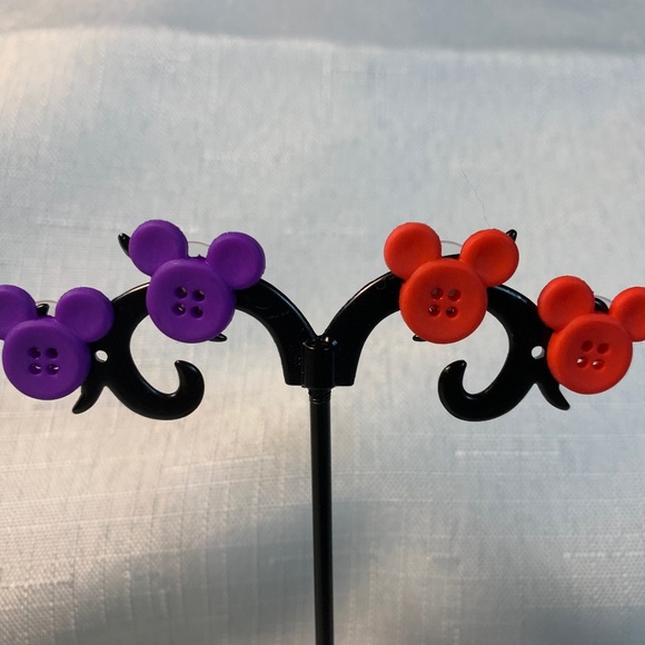 NWT 1 Pair Handmade Disney Mickey Mouse Earrings Your pick color - Picture 3 of 5